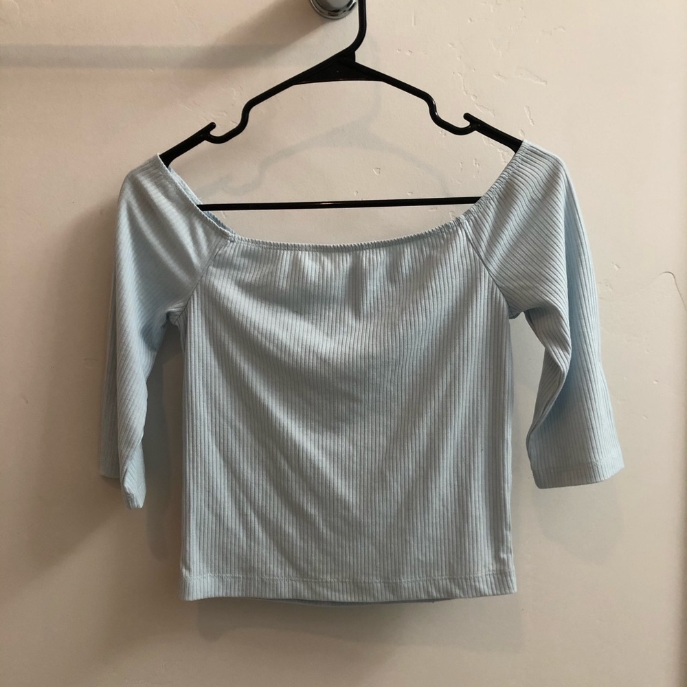 Basic blue top